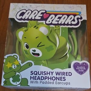 Care Bears Green Squishy Wired Headphones